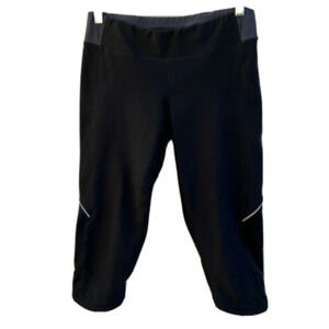 Lucy Womens Lucy Tech Stretch Athletic Capri Pants Black Zippered Pocket Small‍‎